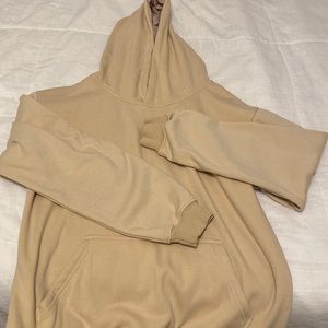 tan hoodie
